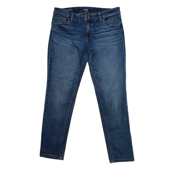 a.n.a. A New Approach Skinny Jeans Women's 14 Medium Wash Stretch - Picture 1 of 6